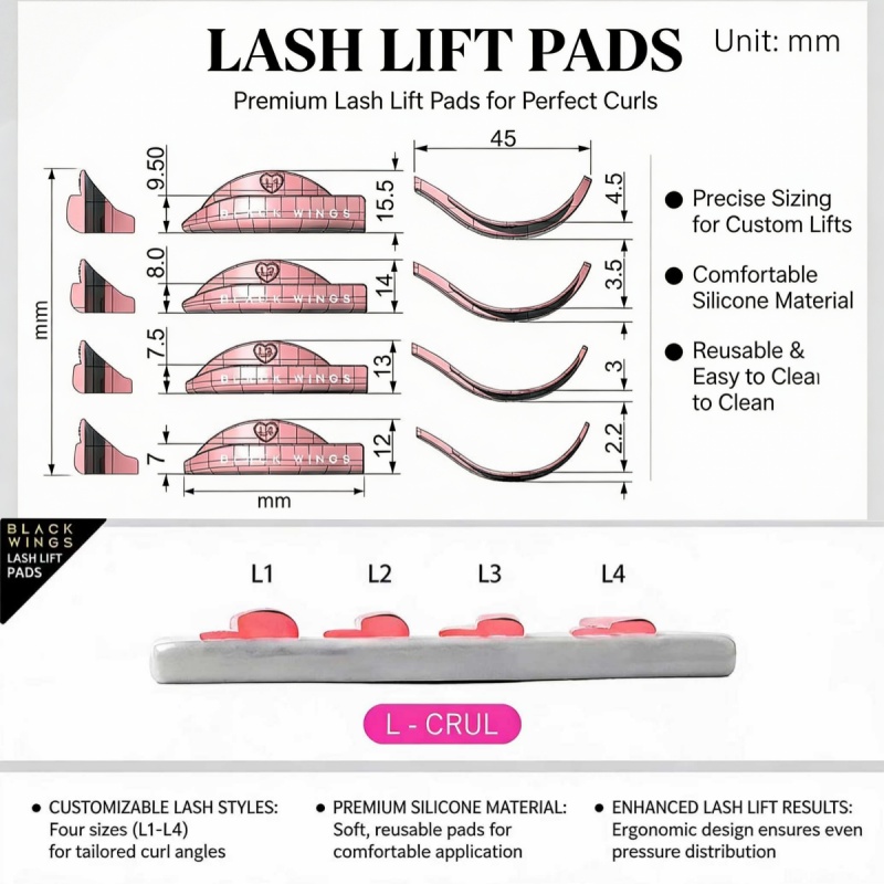 BLACKWINGS,Love 4pairs New Las - Lash Lift Kit 评论和价格